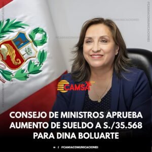Sueldo presidencial se dispara: Dina Boluarte gana ahora más del doble