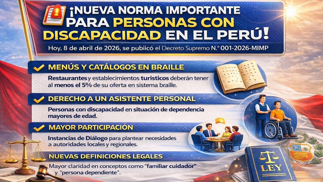 MÁS INCLUSIÓN Y DIGNIDAD: GOBIERNO ACTUALIZA LEY CLAVE PARA PERSONAS CON DISCAPACIDAD